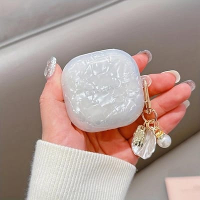 Dromerige Witte Roze Glanzende Schelp Case Voor Samsung Galaxy Live 2 Zachte Siliconen Schokbestendige Oortelefoon Case voor Galaxy Buds Pro Cover For GalaxyBuds Pro
