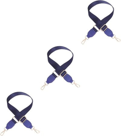 Schouderband Tassen - Verstelbare Riem - Tas Vervangen - Set van Drie - 135 cm Lengte - Blauw