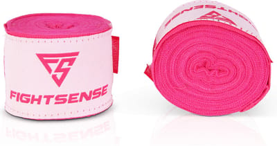 FightSense Apex V1 Bandages 450 cm – Roze – Handwraps voor Boksen, Kickboksen & MMA