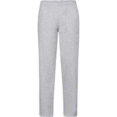 Fruit of the Loom Heren Classic Heather Open Hem Joggingbroek (Heide Grijs)