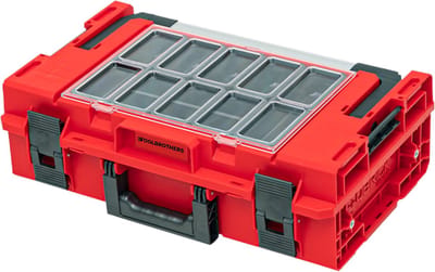 Toolbrothers RHINO XXL gereedschapskoffer ULTRA Handling+ hoogte M 15,4 l IP66 met uitneembare tussenschotten + Dozen