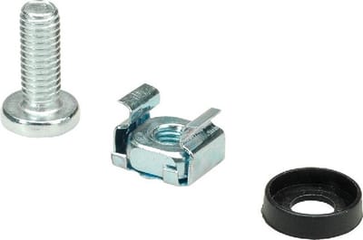 M6 schroevenset voor 10 inch / 19 inch componenten | zilver | 4 stuks
