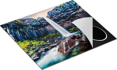 Chefcare Inductie Beschermer Waterval in IJsland - 60x50 cm - Afdekplaat Inductie - Kookplaat Beschermer - Inductie Mat