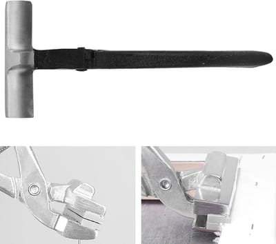 Canvas Tanga - Stoffen Spanner - Textiel Spannen - Ergonomisch Handvat - 8 cm - Zwart