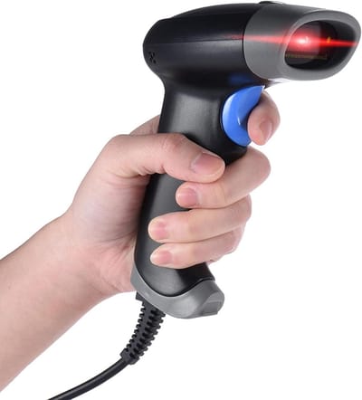 Barcode Scanner - Streepjescode Lezer - Winkelkassa Gebruik - Leest 1D en 2D - 18.7 cm - Zwart