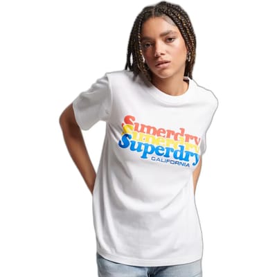 Superdry - Vintage Infill T-shirt met tekst - Dames - T-shirts