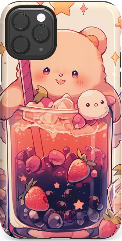 Casetastic Hoesje Geschikt voor Apple iPhone 11 Pro Max - Stijlvolle Beschermende Duo-layer Case - Beertjes Cocktail