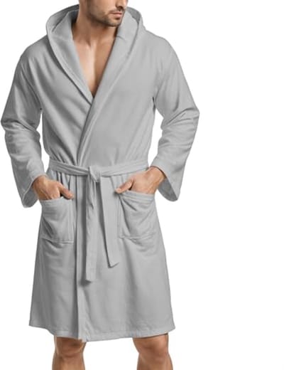 Unisex Microvezel Badjas - Grijs - Comfortabel en Praktisch