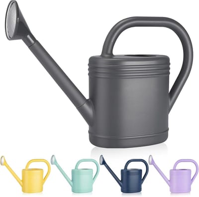 Gieter 1 Gallon voor Kamerplanten en Tuin, Moderne Gieter met Lange Uitloop en Sprinkler Hoofd