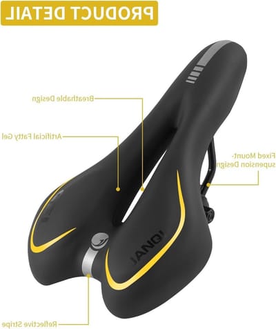 Comfortabele en Ergonomische Fietszadel met Gel - Waterdicht en Geschikt voor MTB, Racefietsen en Stadsfietsen