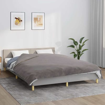 vidaXL - Verzwaringsdeken - met - hoes - 200x225 - cm - 9 - kg - stof - grijs