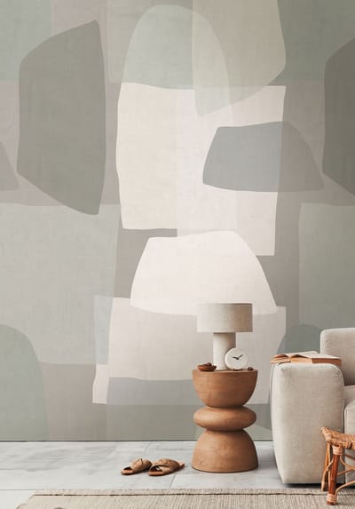 "Neutral Flow" ABSTRACT FOTOBEHANG | Grafisch - Grijs Beige Taupe - A.S. Création Anna D'Andrea