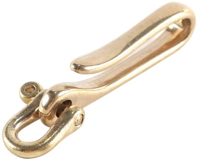 Solidchoice - Vishaak Sleutelhangers - Antieke Bronzen Sleutelhanger voor Riem en Zak