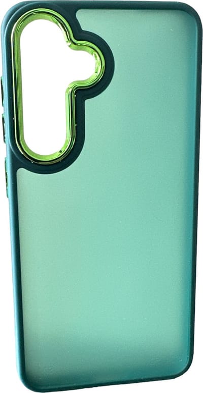 Backcover Military - Geschikt voor: Samsung Galaxy S24 -Stevige Case met Soft TPU-bumperranden - Groen