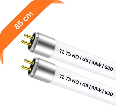 2x T5 TL buis 85 cm – 830 Warm Wit 3000K – 39W – G5 fitting – 3081 lumen – Ø 1.6 cm