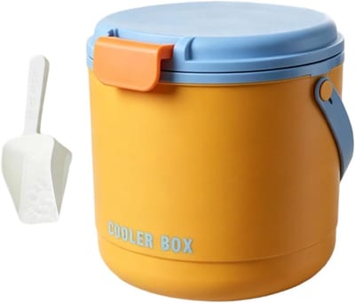 IJsemmer met deksel - Ijsmaker bak - Dranken koelen - Probleemloze extractie - 21 cm - Wit