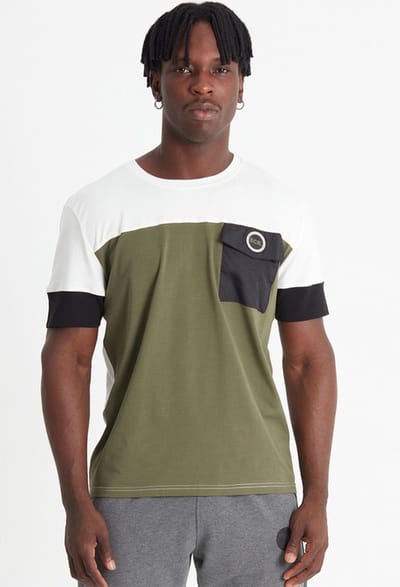 SCR. Giro T-shirt Heren - T-shirt met Ronde Hals en Borstzak - Regular fit