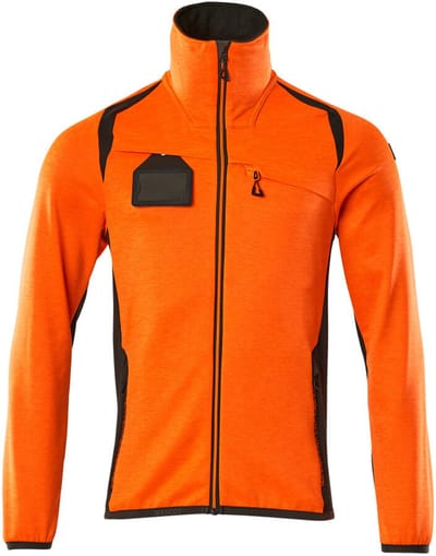 Mascot Accelerate Safe Fleecetrui met rits 19403-316 - hi-vis oranje/donkerantraciet - 2XL