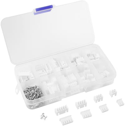Complete Plug Kit met 230 Stuks - JST JC3 Terminal voor 2/3/4/5 Pin Verbindingen, Ideaal voor Schakelcircuits en Doe-Het-Zelf Projecten