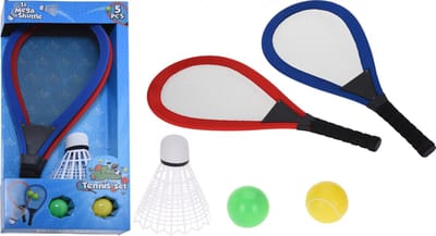 Tennisset XL met mega shuttle - 5 delig