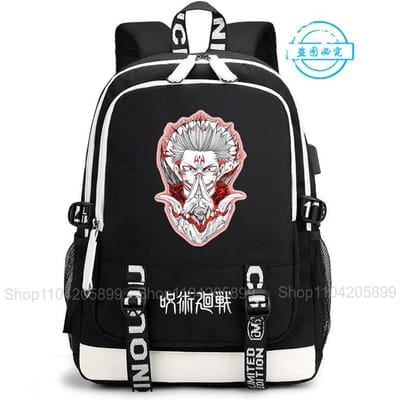 Jujutsu Kaisen Rugzak Anime Satoru Cosplay Mochila Grote Capaciteit Student Jongens Schooltas Cartoon Laptop Reizen Rucksack Cadeau 12 inches