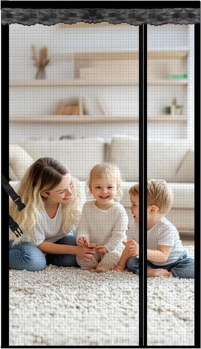 Vliegenscherm Magnetisch voor Deur 160 x 210 cm - Insectenbescherming voor Balkon, Patio en Woonkamer Deuren