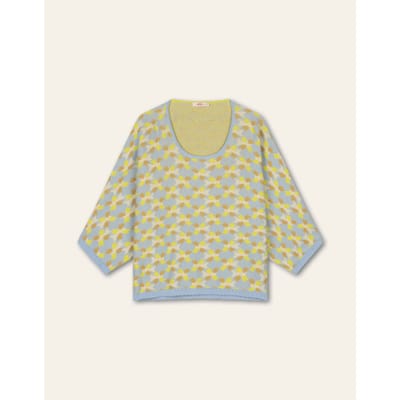 Oilily Katika Gebreide Top- maatL Cadmium Geel