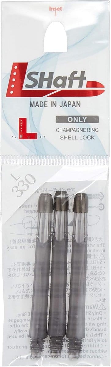 Dart Shafts - Dart Accessoires - Darts Spelen - Geïntegreerde Flight Bescherming - Medium Lengte - Zwart Transparant