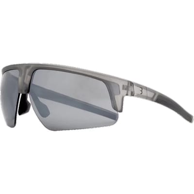 BBB Cycling Comet Fietsbril Heren en Dames - Duurzame Sportbril - Wielrenbril Geschikt voor Race, MTB & Gravel - Mat Transparant MLC Zilver - BSG-75