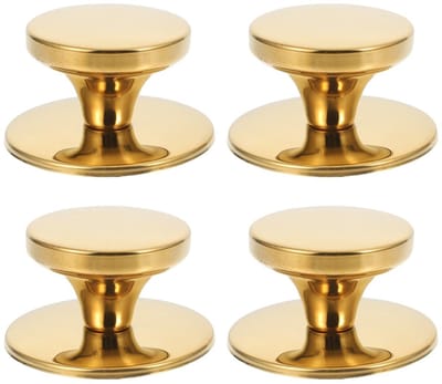 Dailygoods - VALICLUD Potdekselgreep roestvrij staal hittebestendig voor kookgerei grote handgrepen met schroeven 4 stuks voor stoom en soeppan