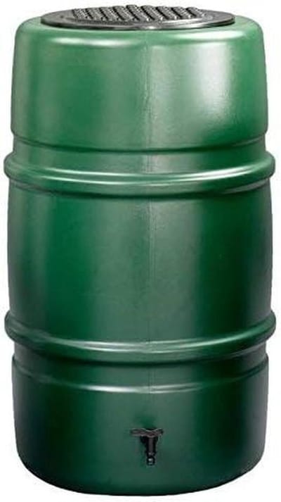Regenton - Wateropslag - Planten water geven - Kinderveilig deksel - 227 liter - Zwart