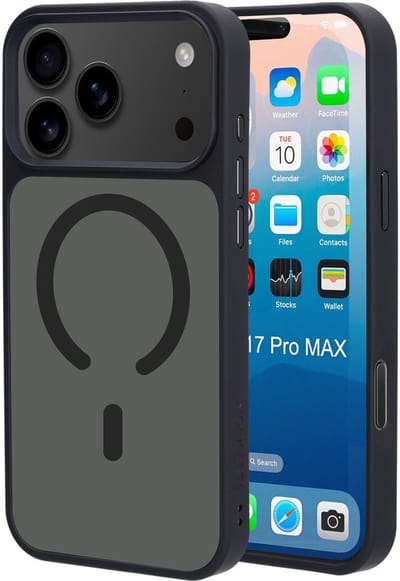 Mobiparts hoesje geschikt voor Apple iPhone 17 Pro Max - Hardcover - MagSafe - Zwart
