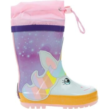 Playshoes - Regenlaarzen voor kinderen met trekkoord - Eenhoorn - Multi - maat 25EU