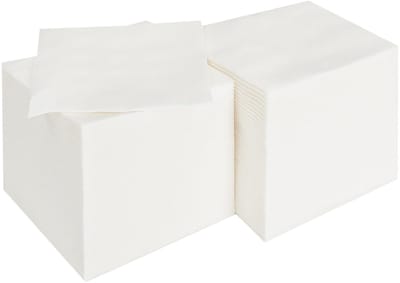 Dailygoods- Cocktail Servetten Hoogwaardige Kwaliteit - Wegwerp Servetten - Zwart Linnen-achtige Servetten - Feest/Bruiloft - 10 x 10 cm Gevouwen - Super Absorberend - Drankservetten
