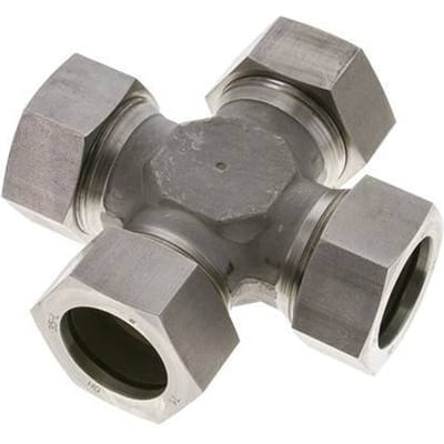 35L RVS Kruissok Snijring 160 Bar DIN 2353 - FL4X-C-S-35-L