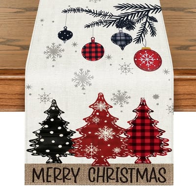 Dailygoods - Kerst Tafelloper - Winter Keuken Tafeldecoratie