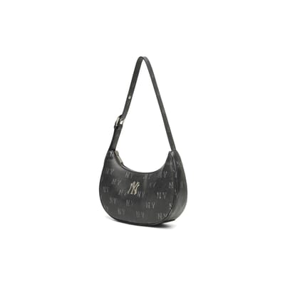 MLB 25FW New York Yankees Klassieke Veelzijdige Vintage Schoudertas Dames Schoudertas Meerkleurig 3ABQMV65N Black,Basic Set (Bag) gray