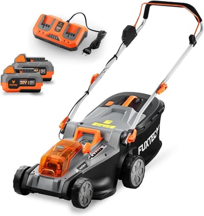 Draadloze Grasmaaier 40V Set met Accu's en Oplader - 43 cm Snijbreedte