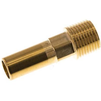 15mm x R1/2'' insteekfitting Messing Buitendraad