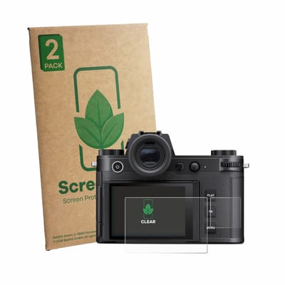 2 Stuks Screenprotector voor Leica SL3-P (Display + Schouderdisplay) - Hoogwaardige Beschermfolie transparant