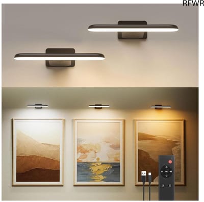 RFWR® Draadloze Wandlamp met Afstandsbediening - LED Beeldverlichting voor Binnen