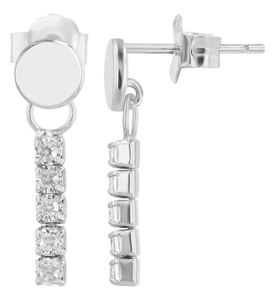 AKZENT Akzent damesoorbel "Nohea" aus 925 Sterlingzilver, hautverträglich