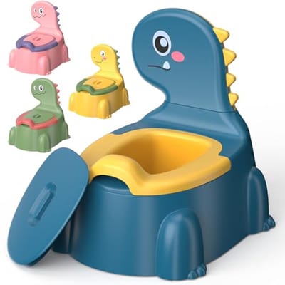 Dinosaurus Peuter Toilet voor Zindelijkheidstraining | Draagbare Potty Stoel Met Spatbescherming