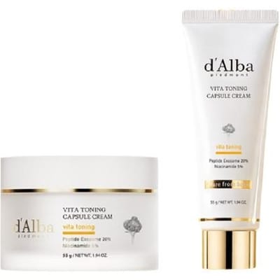 [d'Alba] Crème Capsule Vita Toning Niacinamide 5% (55g) - Raffineur Avancé Éclat de Surface et Verrouillage de l'Hydratation