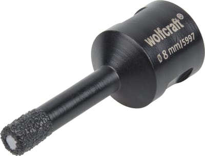 wolfcraft - Diamantboor 8mm voor Haakse Slijper - Tegelboor Diamant - 5997000