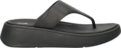 Fitflop F-Mode dames teenslipper - Zwart zwart - Maat 37