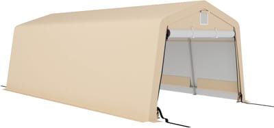 Outsunny-Carport-PE-618x330x240cm-Khaki