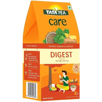 Зеленый чай с Мятой, Ажгоном и Имбирем (25 пак), Green Tea with Pudina, Ajwain & Ginger,  Tata Tea