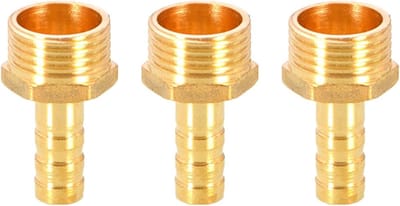 3PCS Messing Barbed Wire Slang Fitting Koppeling Connector 10mm naar 1/2" Mannelijk BSP Slangadapter voor Tuin en Waterleidingen