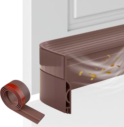 Deurstrips Tochtvrij - Tochtstopper Deur - Woonruimte Isoleren - Zelfklevend TPE Materiaal - 1 meter - Bruin